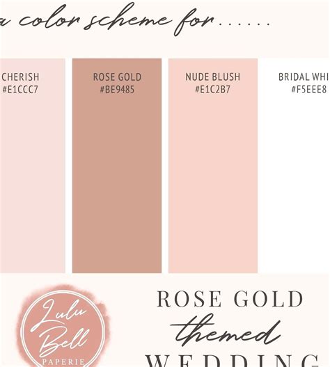 rose gold pantone color code